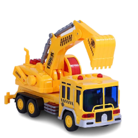 Plastic Fire Friction Powered Contraction V8 Pull Back Truck  |  LO72058