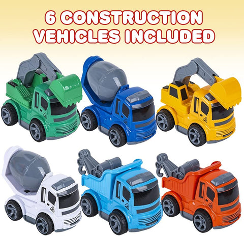 Construction Toy Trucks  Die Cast Construction Vehicles with Movable Parts, Car Toys for Kids, Plastic & Metal Material, Cool Construction Party Favors | LO0783 MIX 1 PCS DYE CAST ( ASSORETD )