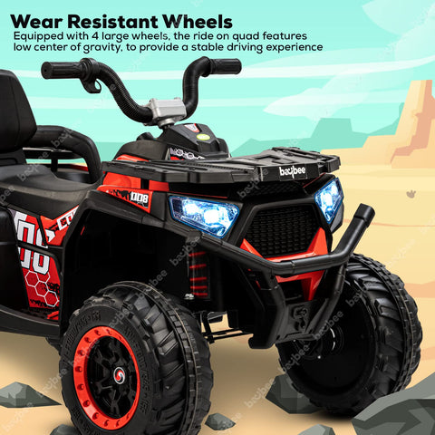 Electric Beach Cruiser ATV Bike For Kids | 4x4 Wheel Drive | 12V Aventura Bike