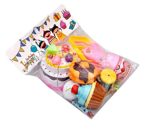 Realistic Sliceable Cake Cutting Toy for Kids Pretend Play Toy  | HMC30005 HAPPY BIRTH SET