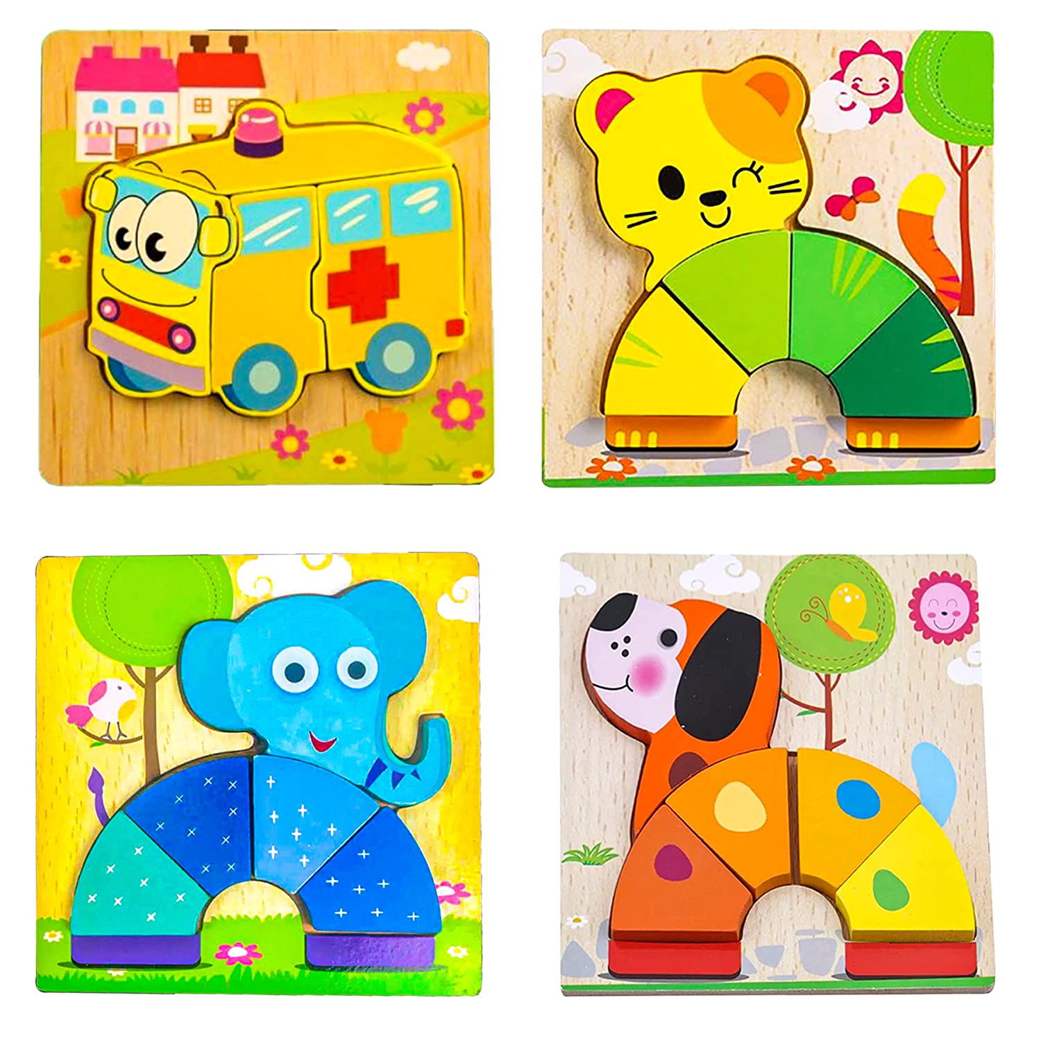 Wooden Board Puzzle Pack of 1 | SMALL PUZZLE FUN– KidsROAR