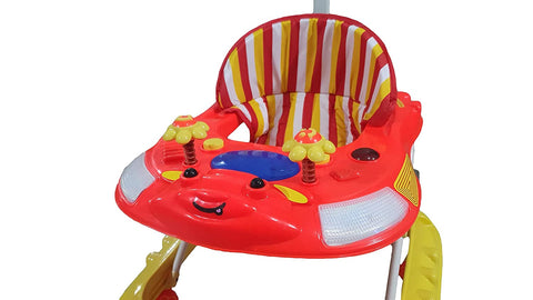 Baby Walker With Height Adjustable And Parental Handle With Lights And Music Beera Walker