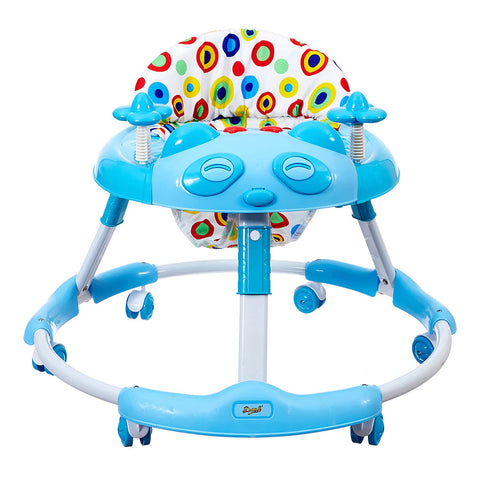 Kitty Baby Walker with Music with Rotation Wheels & High Back Rest