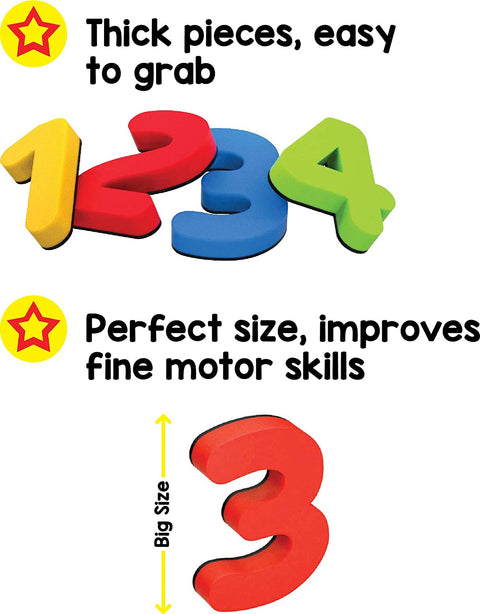 Magnetic Learn to Write Numbers - Includes Write and Wipe Magnetic Board, 30 Number| LONMAGLTW