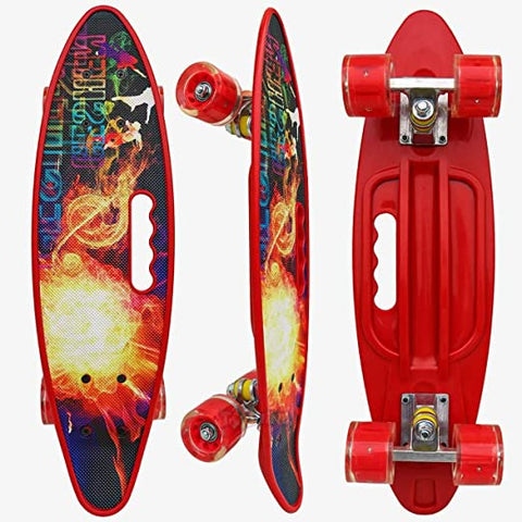 Skate Board with Colorful Lights in Wheels || LOSK	SKATE BOARD