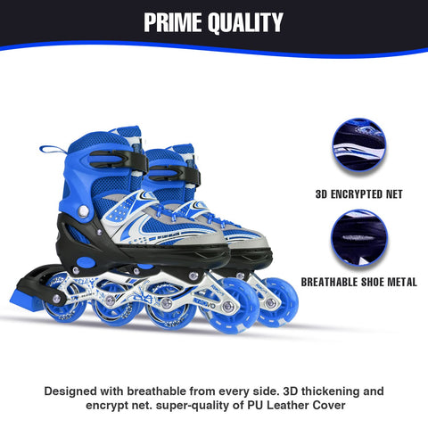 Adjustable Inline Skates Set for Boys Kids and Girls Skating | LO8901	LINER SKATE