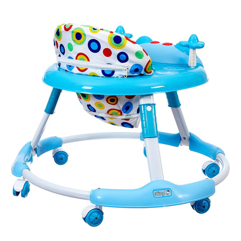 Kitty Baby Walker with Music with Rotation Wheels & High Back Rest