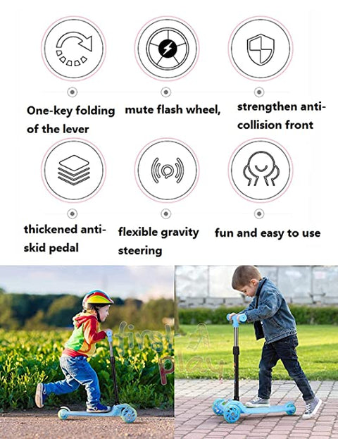 Small Gravity Steering Skate Scooter For Kids | 60kg Weight Capacity | Age 2-5 Years