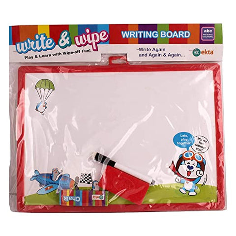 Write 'n' Wipe "Writing Board" (Numbers and Shapes) for Kids | Write-Draw-Learn-Numbers and Shapes-Wipe IT and Start Again | INT257 WRITE N WIPE WRITING BOARD