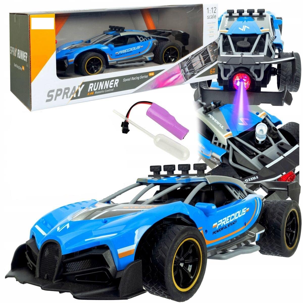Spray Runner RC car Remote Control Spray Racing Stunt Car LO6912SP
