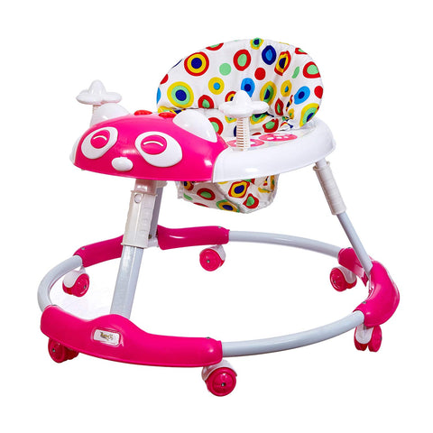 Kitty Baby Walker with Music with Rotation Wheels & High Back Rest