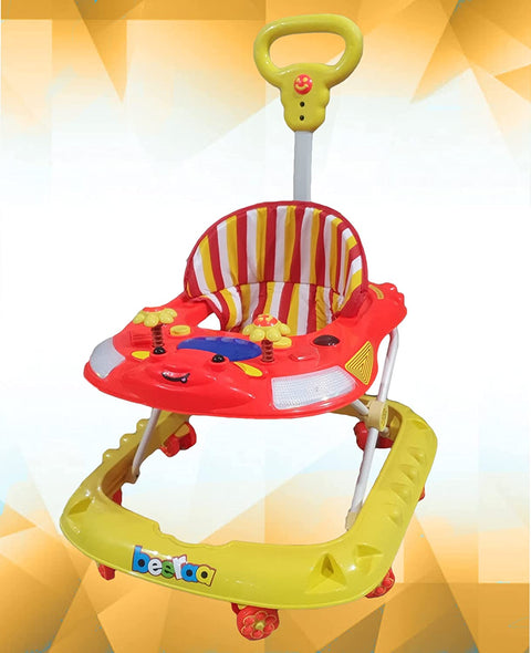 Baby Walker With Height Adjustable And Parental Handle With Lights And Music Beera Walker