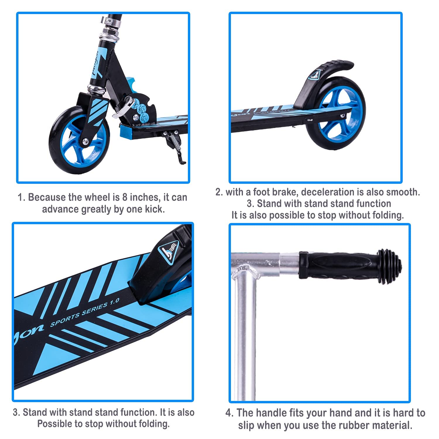 Kick Skate Scooter For Kids With 5inch Wheels 100kg Capacity XLM2