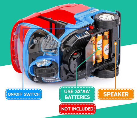 Auto Rickshaw Toy  Musical LED Light Auto | B/O AUTO RIKSHAW