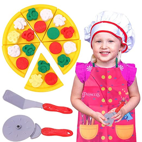 Round Pizza Party Fast Food Pretend Cooking & Cutting Play Set || LOIPPZ	I PIZZA PARTY GIFT SET