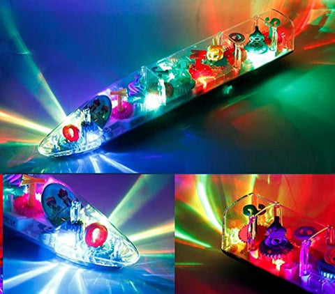 Transparent 3D Train Toy With  Sound and Light  || LOYJ388-63 GEAR TRAIN