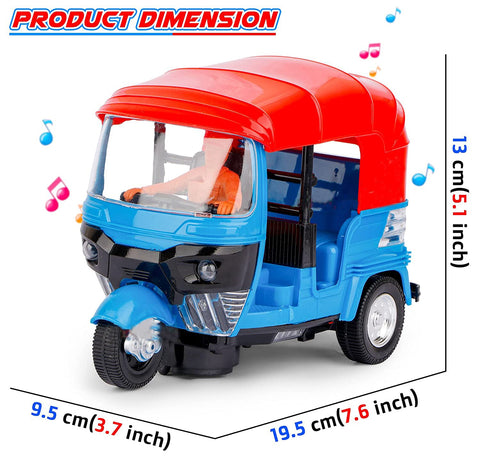 Auto Rickshaw Toy  Musical LED Light Auto | B/O AUTO RIKSHAW