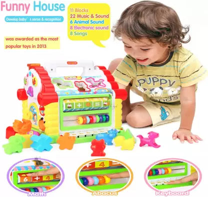 Multifunctional Musical Toys Baby Fun House  (Multicolor) | 739	EDUCATIONAL