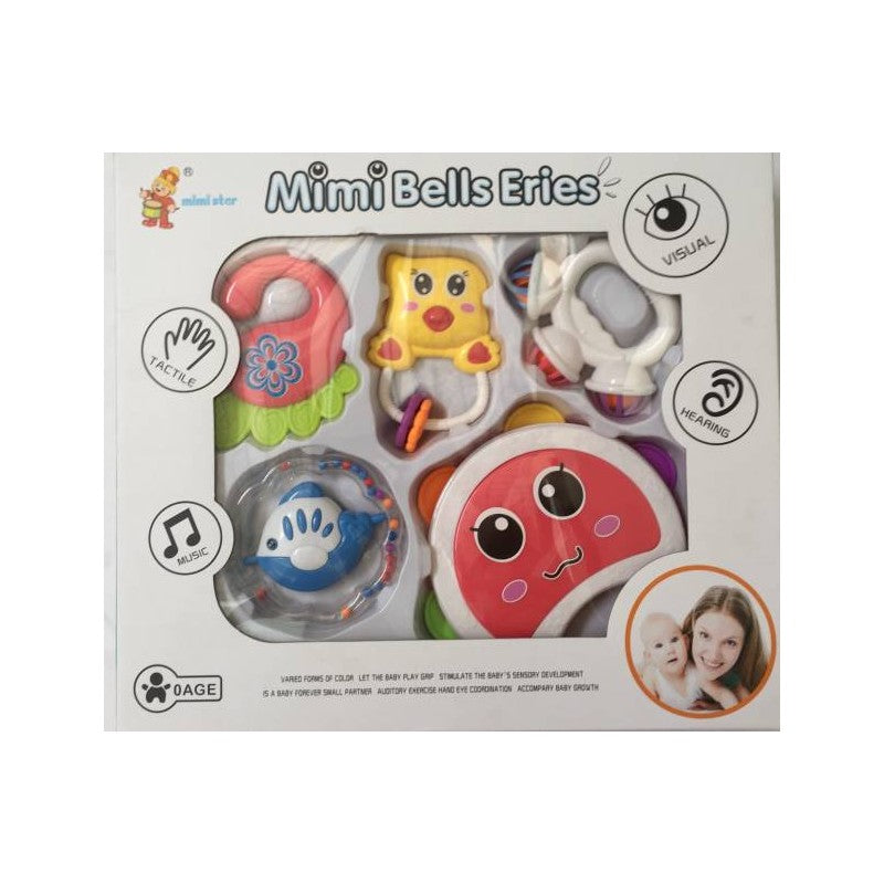 MINI BELLS ERIES RATTLES || NX776-B10 RATTLE SET– KidsROAR