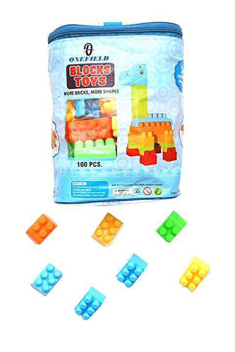 Plastic Building Block Set for Kids  | LOVS1106 LEEMO VS1106 BLOCKES 100 PCS