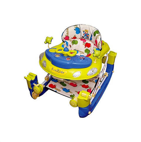 kidsROAR Baby Walker 6-18 Months Learn To Walk With Height Adjustable Light and Music Attractive Colours For Baby Boy and Girl Snoopy