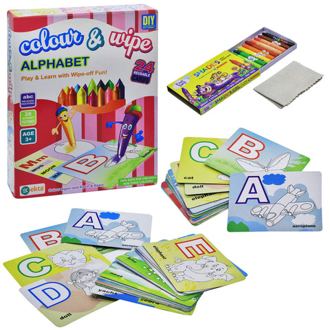 Colour And Wipe - Alphabet | INT186 COLOUR N WIPE ALPHABET
