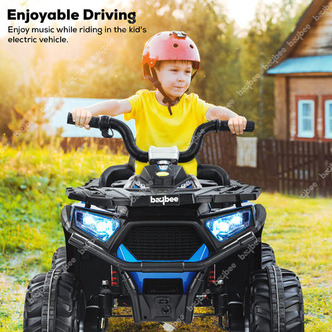 Electric Beach Cruiser ATV Bike For Kids | 4x4 Wheel Drive | 12V Aventura Bike