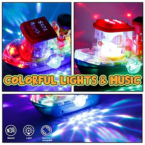 Gear Land Ship with Rotating Fishing Lamp Bump  ||  LOYJ388-67  GEAR LAND SHIP WITH LAMP