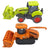 Tractor Toy for Kids - Farm Tractor Toy with Trolley and Harvester Friction Power Tractor Vehicles - Pack Of 1 Pc