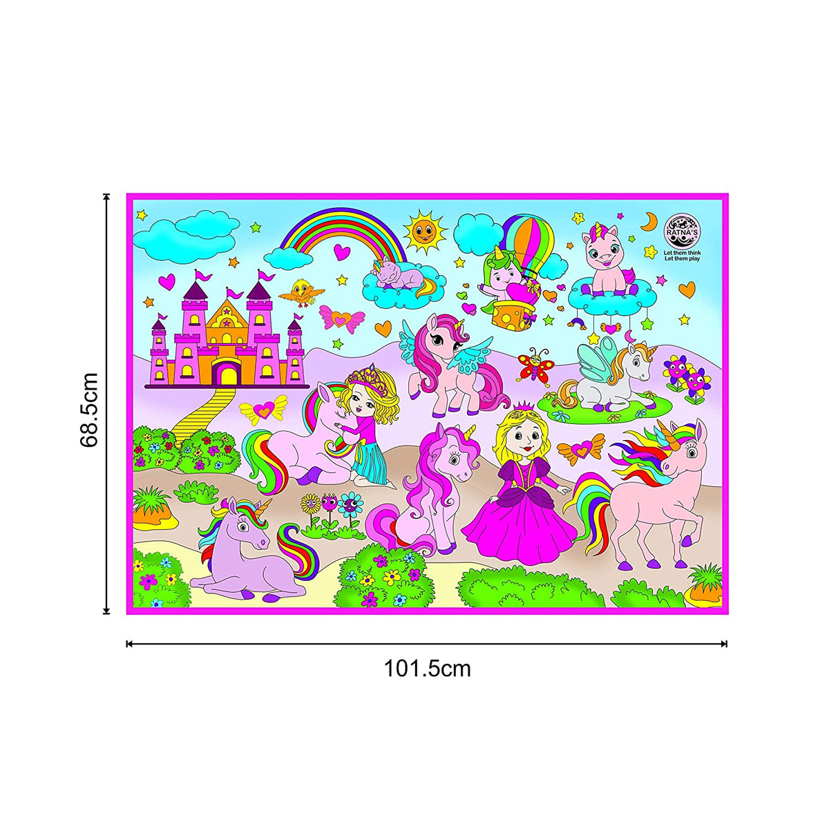 My Colouring MAT for Kids Reusable and Washable. Big MAT for Colouring ...