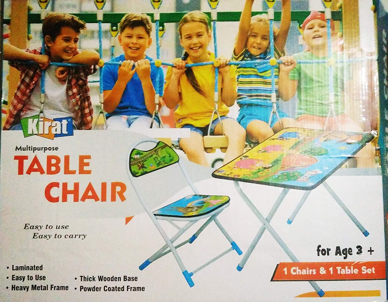 Kids Metal Study Table And Chair Set | INT351 KIRAT BABY TABLE CHAIR S ...