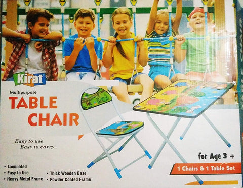 Kids Metal Study Table And Chair Set | INT351 KIRAT BABY TABLE CHAIR SET KIDS