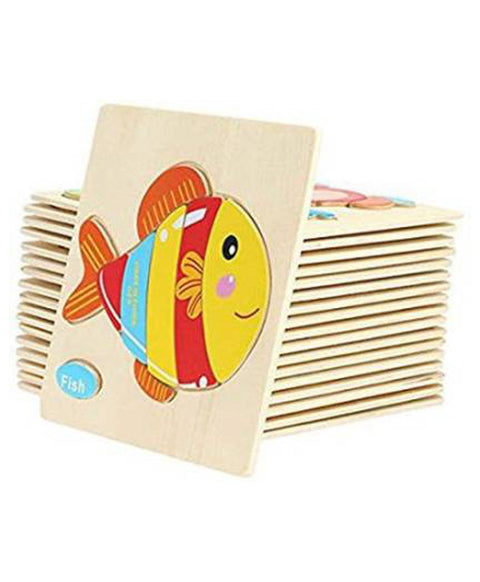 Wooden Animals 3D Puzzle Children's Educational Toys | WT-125	WOODEN PUZZLE CARTOON