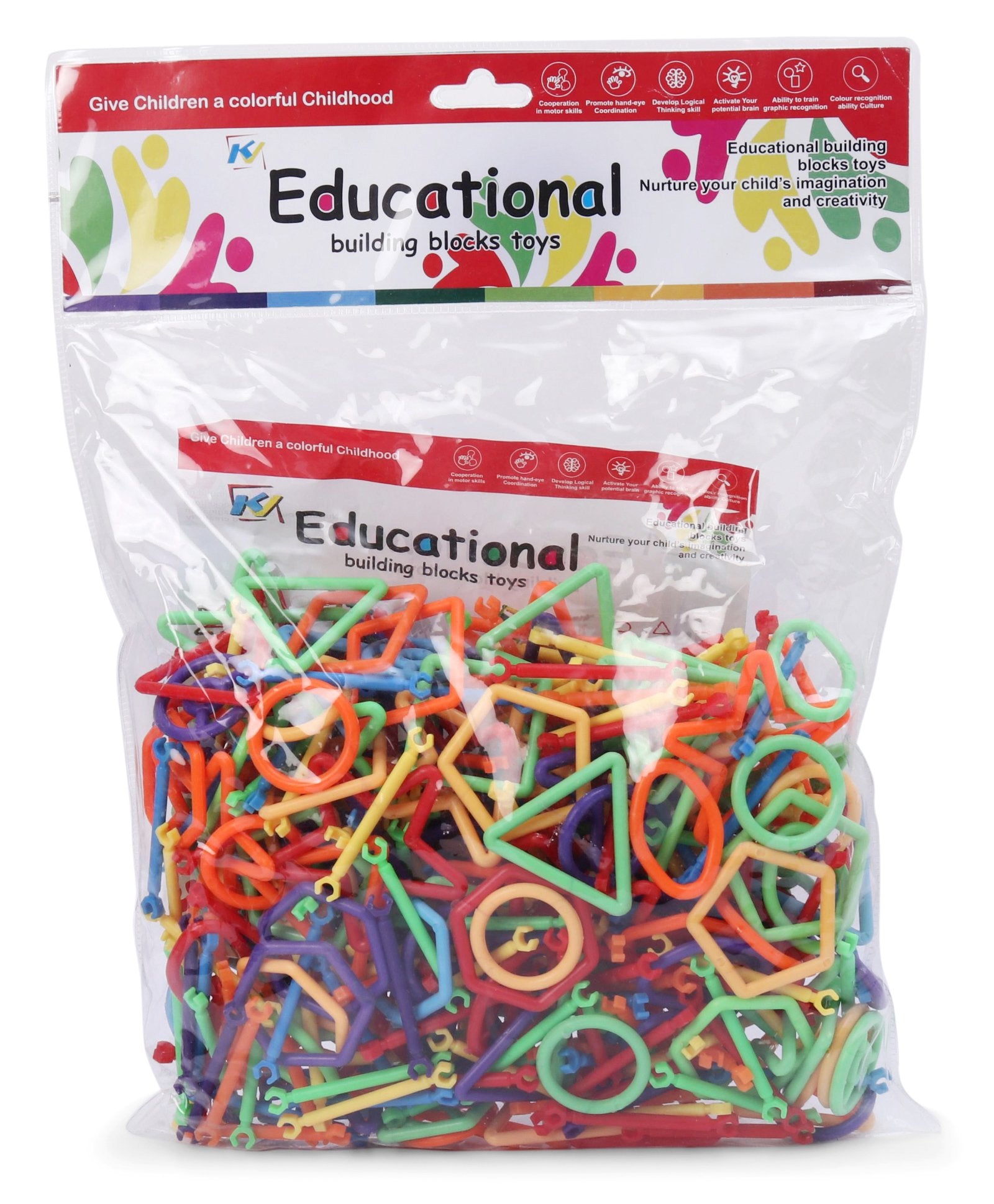 Stick Building Blocks Set - 500 Pieces | STICK 500+ PICS BLOCKS– KidsROAR