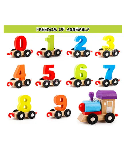 Learning Wooden Magnetic Alphabet Colorful Train Educational Model Vehicle Toys | DIGITAL TRAIN