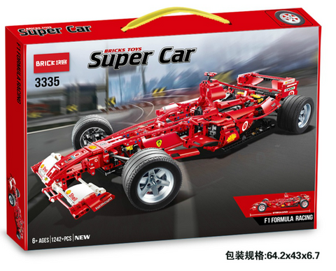 High-Tech Formula Cars F1 Building Blocks Sports Racing Car Super Model Kit Bricks Toys | LO3335