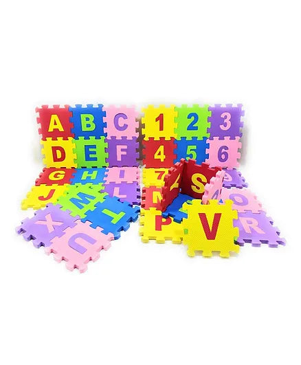 Alphabetis and Numbers Foam Floor Puzzle | LOMAT 4*4 MAT 4*4