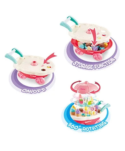Sweet Shopping Battery Operated Ice Cream Trolley Set  | 668-26 SWEET SHOP
