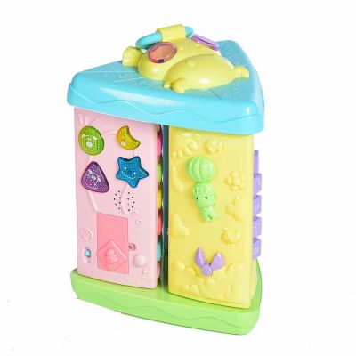 Colourful Rotational Calf Triangle Musical Toy, Animals & Geometric Keys