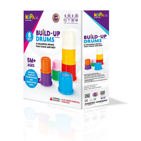 Build Up Beakers Stacking Educational Building Blocks Toy | INT446 BUILD UP DRUMS 8P KIPA 116
