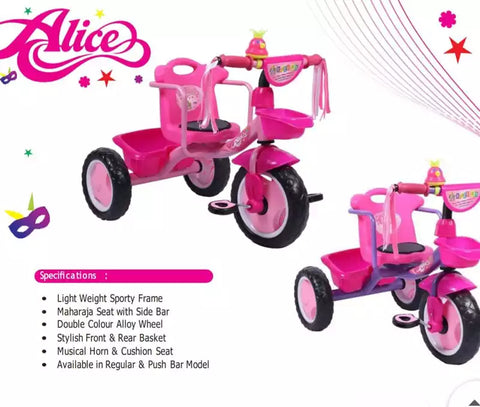 Baby Cycle For Kids  | Age 2-5 Years | Apollo Alice Tricycle