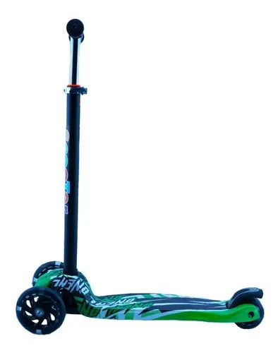 Graffiti Design Kids Kick Skate Scooter | Wheel Lights | Adjustable | Gravity Steering BBF SCOOTER