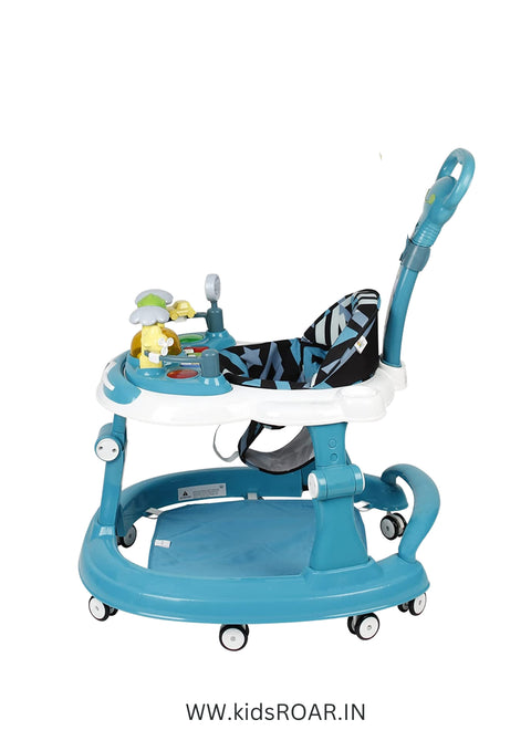 Musical Baby Walker with Multiple Functions & Learning With Parental Handle | STEELBIRD BABY WALKER PARENTAL HANDLE