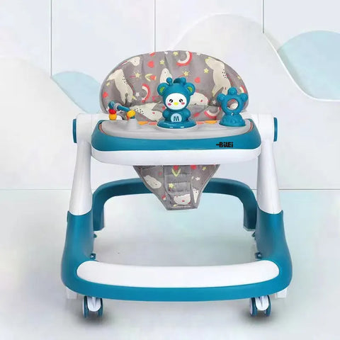 Baby Walker for 6 to 18 Months Baby Three Step Height Adjustable with First Step Function 2795