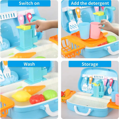 Washing Vegetable Basin Electric FALICET House Suitcase | KITCHEN SET 678-108A