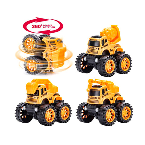 Construction Stunt Truck Toys-Assorted Pcs (Pack Of 1Pc)  | STUNT TRUCK 8PSC BOX