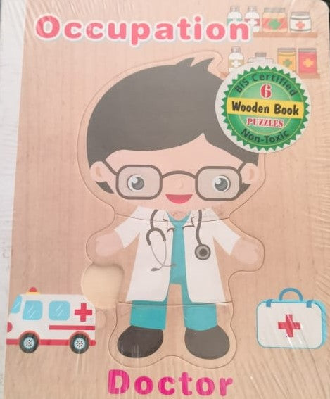 Wooden Jigsaw Puzzle Book for Kids | INT214 WOODEN PUZZLE BOOK ASST