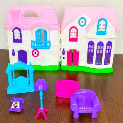 My Happy Family Doll House Playset for Kids Fun (Multicolor) | LOAFB	MY HAPPY FAMILY BIG