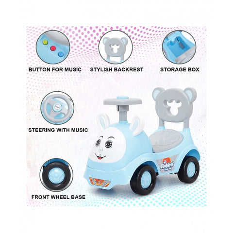 Rabbit Ride On Car For Kids | With Light And Music