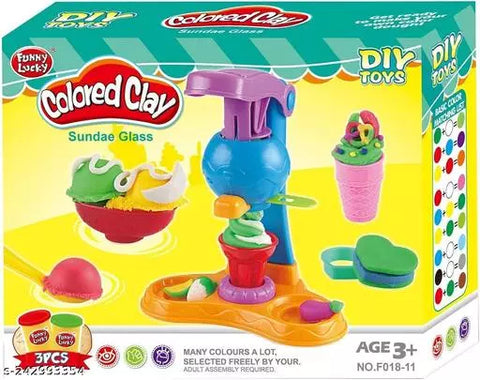 24 Pieces Ice Cream Machine Colored Clay Tool Set | LOF018-11